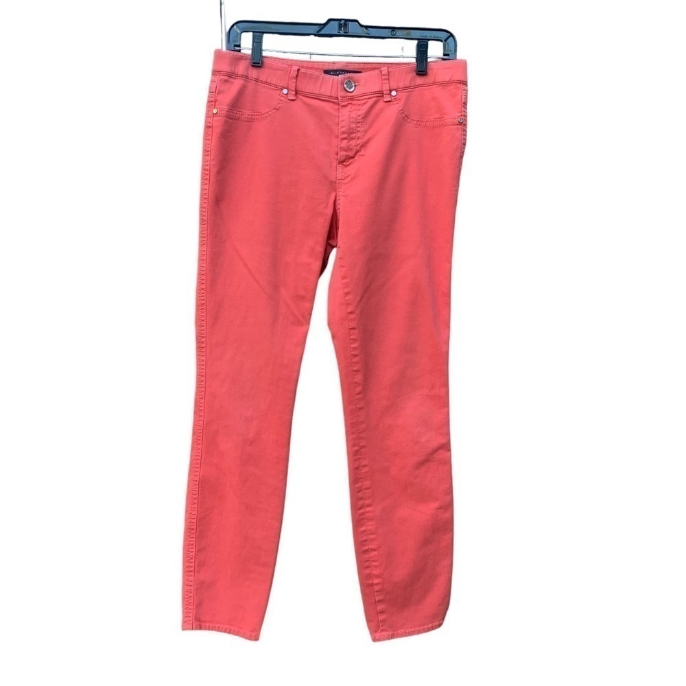 Elie Tahari STRAIGHT LEG STRETCH PANT orange